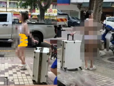 中国女子穿比基尼上街拍不雅照，马来西亚部长：请尊重民情