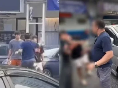 停车纠纷！大马华裔男子当街怒甩6个巴掌！最后仅被罚4500令吉