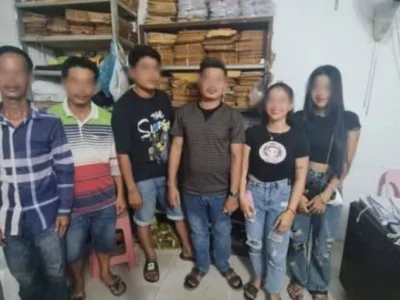 金边警方突查一网赌窝点，6人被捕！